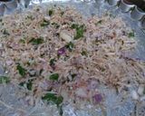 A picture of step 1 of Mooli parantha.
