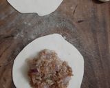 A picture of step 4 of Steamed Chicken momo (Tibetan Dumplings).