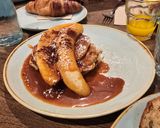 Foto del paso 7 de la receta: Tortitas de yogur griego con plátano y salsa de caramelo