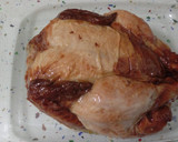 Foto del paso 3 de la receta: Coquelet o picantón asado y salteado de pimientos con alcaparras y romero