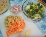 Capcai Brokoli Jamur Wortel langkah memasak 1 foto
