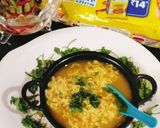A picture of step 2 of Maggie soup 🍲 Maggie masala soup 🍲🍲😋😘😘.