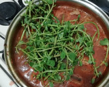 Foto del paso 6 de la receta: Chuleta de puerco con verdolagas en salsa mixta fácil