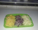عکس مرحله 1 از دستور خوراک مرغ ریش ریش