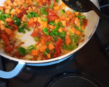 A picture of step 5 of Chapati and veggie egg sauce.