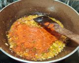 A picture of step 6 of Lasaniya batata.