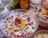A picture of step 3 of Overnight honey oats.