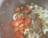 A picture of step 1 of Kaju Butter masala with potato,side dish for chapati.