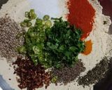 A picture of step 2 of Curry pakora.