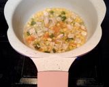 Foto langkah ke 6 dari resep Bubur Jagung Ayam Kampung (MPASI Hari Keempat Bayi 6 bln +).