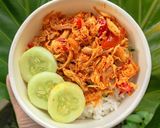 Foto langkah ke 7 dari resep Ayam Suwir Pedas.