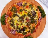A picture of step 8 of Spinach tart with yoghurt and cheddar crust.