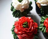 Foto langkah ke 6 dari resep Cup Cake Kelapa Merdeka #DirgahayuIndonesia.