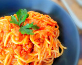 Foto del paso 8 de la receta: Spaghetti boloñesa de salchichas