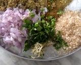 A picture of step 4 of Shami kababs.