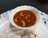 A picture of step 7 of Kaju masala.