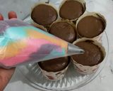 Foto langkah ke 4 dari resep Rainbow Cupcakes Lowcarb/Debm/Keto.