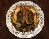 A picture of step 4 of California Farm Wild Rice Sage Stuffed Cornish Hens.
