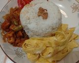 Foto langkah ke 5 dari resep Nasi Lemak Rice Cooker.