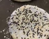A picture of step 6 of The sticky rice cake with sweet black sesame paste.