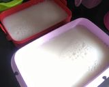 Foto langkah ke 3 dari resep Puding putih motif kotak2 coklat.