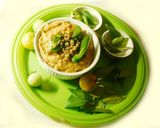 A picture of step 4 of Green Tomato chutney.