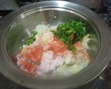 A picture of step 2 of Bathua Aloo Ki Kachori.