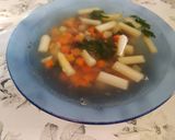 Zöldséges spárga leves egyszerűen recept fázis 2 fotója