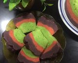Foto langkah ke 6 dari resep Bolu Talas Lapis Kukus.
