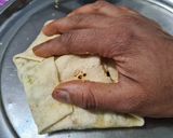 A picture of step 5 of Crunch wrap.