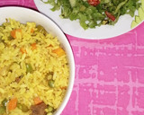 A picture of step 6 of Turmeric Fried rice.