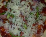 A picture of step 8 of Sausage Pepperoni Pizza#4weekschallenge#Snacksrecipe#.