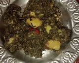 A picture of step 10 of Palak meethi aloo.