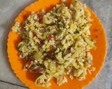 A picture of step 3 of Masala poha.
