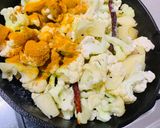A picture of step 2 of Fulgovi Aloo pan fry (Cauliflower & Potato fry).