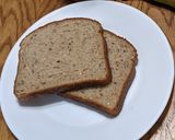 A picture of step 1 of Peanut butter and banana.