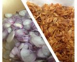 Hình bước làm 1 của món Miến xào tôm nõn