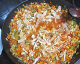 Foto del paso 3 de la receta: Salteado de verduras y pollo con arroz blanco
