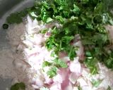 A picture of step 2 of Jowar Masala Roti.. (Juar jo Masala Dohdo in Sindhi).