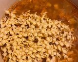A picture of step 3 of Creamy chicken noodle soup.
