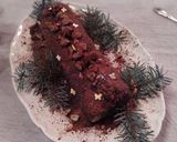 Une image de l'étape 5 de Bûche vanille mousse aux châtaignes et écorces d’oranges confites.