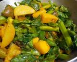 Pui saag ER chochori recipe step 2 photo