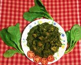 A picture of step 13 of Palak Chicken.