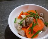 Hình bước làm 4 của món Canh bò viên rau củ
