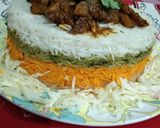 A picture of step 16 of Colorful Potato Rice.