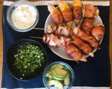 A picture of step 8 of Bacon wrapped Cheddar Chicken.