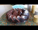 عکس مرحله 1 از دستور کیک شکلاتی گردویی