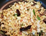 A picture of step 4 of Idli Upma.