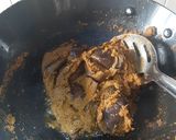 A picture of step 4 of Badanekayi Yennegayi stuffed brinjal curry.