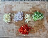 A picture of step 1 of Asian Chicken Wraps.